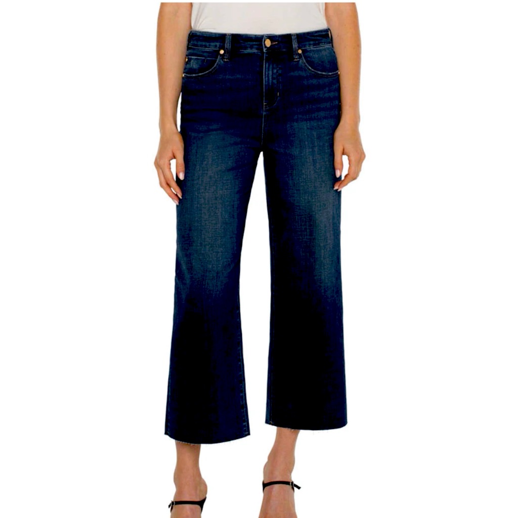 Ny&C- Low Rise Wide Leg Crop Jean. Size: 12